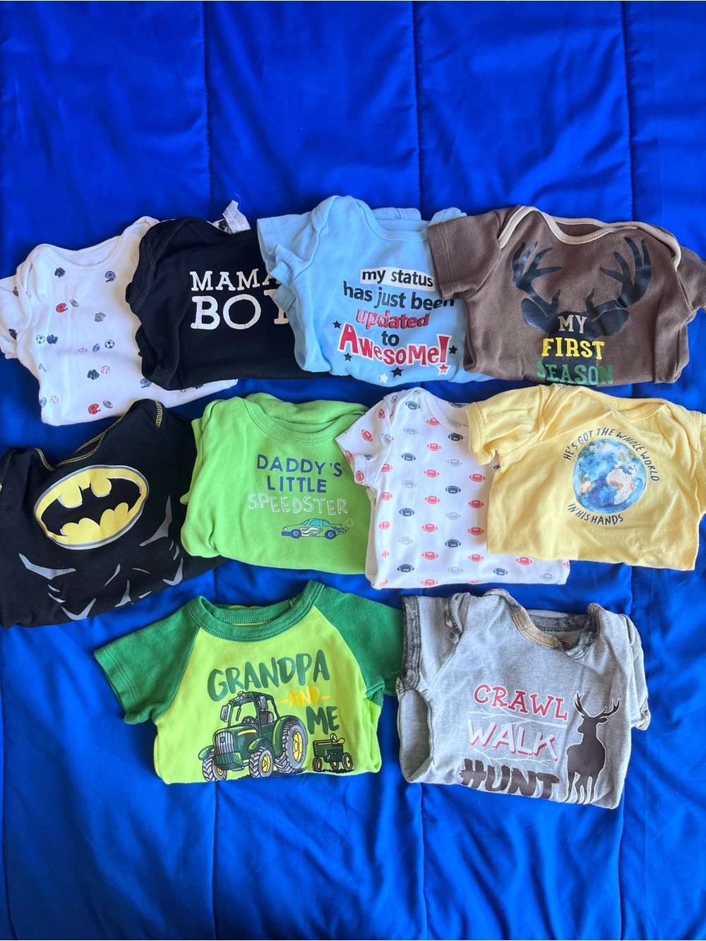 Baby Short Sleeve Bodysuit Bundle Lot 3-6 Months (10)